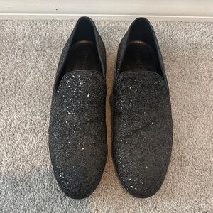 Jimmy Choo Black Sparkle Men's Loafers